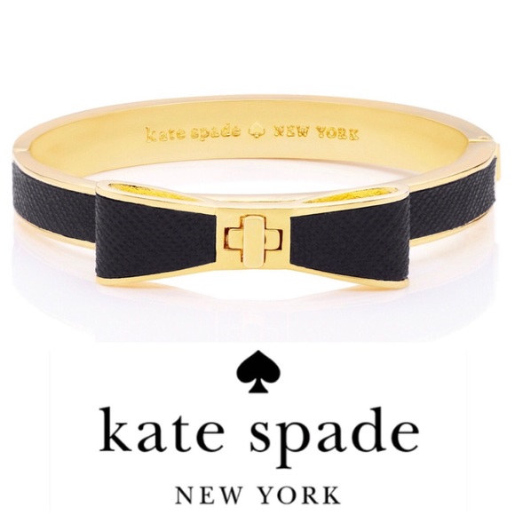 Kate Spade Mahogany Hinged Leather Bangle - Picture 1 of 8